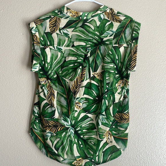 NWOT Rachel Roy Green Safari Top - Picture 3 of 4